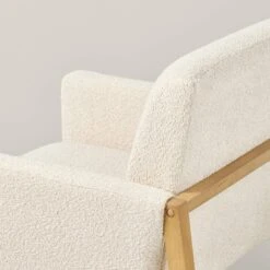 Boucle Upholstered Accent Arm Chair - Cream - Hearth & Hand™ With Magnolia -Furniture Store GUEST 048e0445 498d 4ee6 88fb 43fc40b20dd3