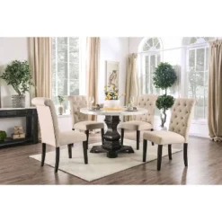 Buckley Round Dining Table White/Black - HOMES: Inside + Out -Furniture Store GUEST 04e03818 39c9 492b 92d0 6cfdd97dac1c