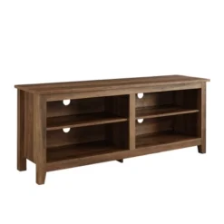 Transitional 4 Cubby Wood Open Storage TV Stand For TVs Up To 65"- Saracina Home -Furniture Store GUEST 055e3d67 b0c0 466b 95ea 08ad7d4ecdfb