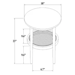 Wood & Cane Round Accent Side Table - Hearth & Hand™ With Magnolia -Furniture Store GUEST 0eb2755c d2db 4090 861c f37402a4c9dc