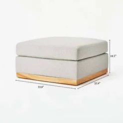 Woodland Hills Modular Sectional Ottoman Light Gray - Threshold™ Designed With Studio McGee -Furniture Store GUEST 0ed068aa 7686 4196 a244 18c08b84b454