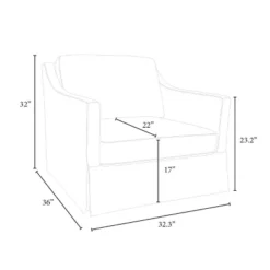 Vivian Park Upholstered Swivel Chair Cream - Threshold™ Designed With Studio McGee -Furniture Store GUEST 0f6cc5a6 f1ac 4b5a a69b 5faae524745a