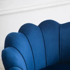 HomCom Elegant Velvet Upholstered Accent Leisure Club Chair With Gold Metal Legs -Furniture Store GUEST 17944fc6 ba91 4e26 a8d8 2453f7f19394