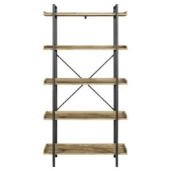 68" 5 Tray Shelf Urban Pipe X Back Bookshelf - Saracina Home -Furniture Store GUEST 18cd1433 31a3 4be1 8f59 f88c9c732217