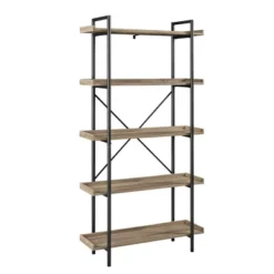 68" 5 Tray Shelf Urban Pipe X Back Bookshelf - Saracina Home -Furniture Store GUEST 1ba76728 7bd1 44dc b91f 1adf495caa27