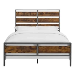 Queen Urban Chic Metal And Wood Plank Bed Brown - Saracina Home 12 Queen Urban Chic Metal And Wood Plank Bed Brown - Saracina Home -Furniture Store GUEST 1edbf943 9085 4030 9489 6c7babf0e6c6