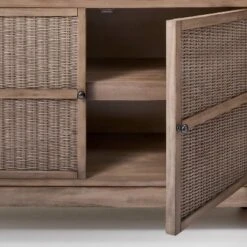 Brandeis Woven TV Stand For TVs Up To 60" Brown - Threshold™ Designed With Studio McGee -Furniture Store GUEST 207e0e77 d234 4ee8 8261 19fba8aebd36