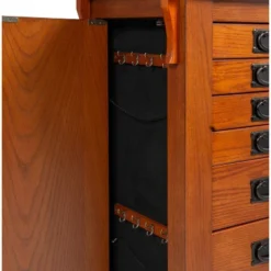 Delia Jewelry Armoire Brown - Powell Company -Furniture Store GUEST 2245716a fa42 47af 9bbe f7ab634fcde4
