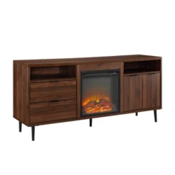 Ronan Modern Storage With Electric Fireplace TV Stand For TVs Up To 65" - Saracina Home -Furniture Store GUEST 229092b1 976f 4913 8304 23d0e5f7b5c4