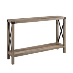 Sophie Rustic Industrial X Frame Entry Table - Saracina Home -Furniture Store GUEST 2292a929 879a 40c9 b1e6 a320c41470f7