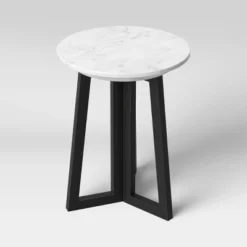Altavista Round Marble End Table White - Threshold™ -Furniture Store GUEST 2758c8eb 8d8e 4972 8d46 eafeb11b9283
