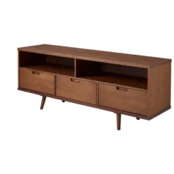 Cara Mid-Century Modern 3 Drawer TV Stand For TVs Up To 65" - Saracina Home -Furniture Store GUEST 27a24018 e7a9 4d99 88df 5f5a13923937