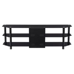 Travers Open Shelves TV Stand For TVs Up To 82" Black - CorLiving -Furniture Store GUEST 2c86afcd 5fff 406c 8591 f830049a908a