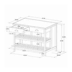 Wood Kitchen Island Table With Storage Black/Natural - Hearth & Hand™ With Magnolia -Furniture Store GUEST 2fa25cb1 7714 4f9d 981c 1da4f9561601