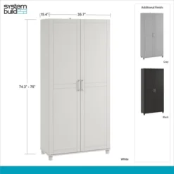 Welby 36" Utility Storage Cabinet - Room & Joy -Furniture Store GUEST 333a5c90 ad1e 477d 8933 ef9a68012216
