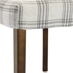 2pk Harman Contemporary Upholstered Plaid Dining Chairs Gray/Light Beige/Brown - Christopher Knight Home -Furniture Store GUEST 35141c91 87c1 4e53 bd90 569788f6235a