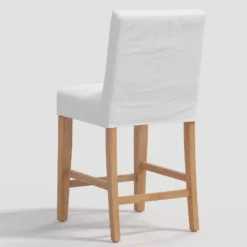 Nazanin Slipcover Counter Height Barstool Twill White - Threshold™ -Furniture Store GUEST 39492191 5298 4370 b788 c7150e0059c3