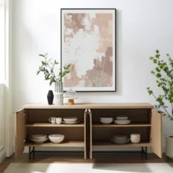 Modern 4 Door Reeded Sideboard - Saracina Home -Furniture Store GUEST 450d82fd 3073 46cc b58d e8be232d61c5