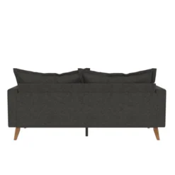 Maryan Pillowback Wood Stretcher Sofa Gray Linen - Room & Joy -Furniture Store GUEST 4538ad06 746c 4572 997f 4006936256c1