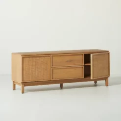 Wood & Cane Transitional Media Console - Hearth & Hand™ With Magnolia -Furniture Store GUEST 4b9c24e9 8296 4103 86d2 01bc6992ff89