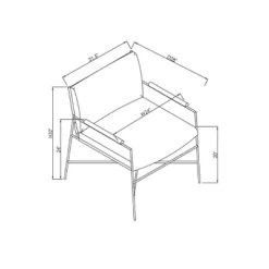 Faux Leather & Metal Accent Chair - Black/Brown - Hearth & Hand™ With Magnolia -Furniture Store GUEST 4e635009 68d5 4967 b3d3 447b3cfde562