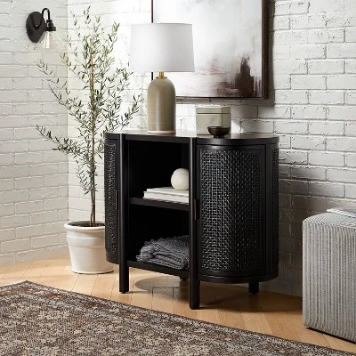 Portola Hills Caned Door Console With Shelves - Threshold™ Designed With Studio McGee 1 Portola Hills Caned Door Console With Shelves - Threshold™ Designed With Studio McGee