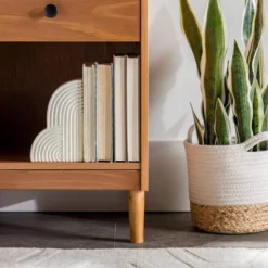 Stiva Classic Mid-Century Modern 1 Drawer Nightstand - Saracina Home -Furniture Store GUEST 55028af7 d3ad 41db 99c2 9b006443ee0f