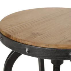 2pc Farmdale Industrial Firwood Adjustable Height Swivel Counter Height Barstools Antique Natural/Pewter - Christopher Knight Home -Furniture Store GUEST 561edad3 fe92 4095 8ef3 4d2416b1366a