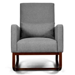 Tangkula 2-in-1 Upholstered Rocking Chair With Wood Leg & Pillow Relax Sofa Chair Light Grey/Beige/Dark Gray 22 Tangkula 2-in-1 Upholstered Rocking Chair With Wood Leg & Pillow Relax Sofa Chair Light Grey/Beige/Dark Gray -Furniture Store GUEST 5f5218cd e5cc 4a7a 8198 e10601212c46