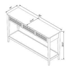 East Bluff Woven Drawer Console Table - Threshold™ Designed With Studio McGee -Furniture Store GUEST 5fadeab1 5821 409f b35b 9dc3416e6dfc