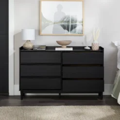 Mid-Century Modern Solid Wood 6 Drawer Double Dresser - Saracina Home 24 Mid-Century Modern Solid Wood 6 Drawer Double Dresser - Saracina Home -Furniture Store GUEST 6055ff97 4649 4b8d 9ad4 41a92d811076