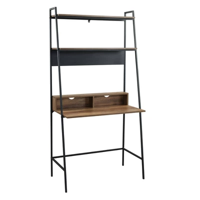36" Writing Desk With Open Storage Ladder Bookshelf - Saracina Home 11 36" Writing Desk With Open Storage Ladder Bookshelf - Saracina Home - Image 11