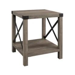 Sophie Rustic Industrial X Frame Side Table - Saracina Home -Furniture Store GUEST 62a6dec9 fa5b 4702 9a54 9992d1cdb652