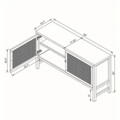 Palmdale Woven Door Console - Threshold™ Designed With Studio McGee -Furniture Store GUEST 6d225f38 58c8 4d6f a350 e4de6fff4cf2