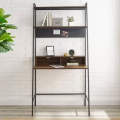 36" Writing Desk With Open Storage Ladder Bookshelf - Saracina Home 14 36" Writing Desk With Open Storage Ladder Bookshelf - Saracina Home -Furniture Store GUEST 746187fb a638 4f3a ae20 f3b4f74d4176