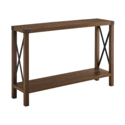Sophie Rustic Industrial X Frame Entry Table - Saracina Home -Furniture Store GUEST 769a81ac 9145 453b 9993 f274c3bd154a