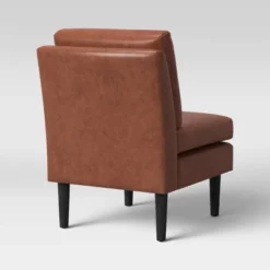 Gelbin Faux Leather Slipper Chair With Wood Legs - Threshold™ -Furniture Store GUEST 79c6f7f3 f809 4654 bfbb 3f8fdad22532