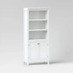 72" Carson 5 Shelf Bookcase With Doors - Threshold -Furniture Store GUEST 7d13a320 a881 4623 87ab 176b8890729a
