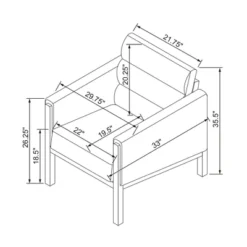 Faux Leather Upholstered Accent Arm Chair - Cognac - Hearth & Hand™ With Magnolia -Furniture Store GUEST 7e6bfbad 94b5 4f19 9cf6 287fe7dd4aa9