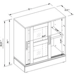32" Promontory Sliding Glass 2 Door Cabinet - Threshold™ Designed With Studio McGee 17 32" Promontory Sliding Glass 2 Door Cabinet - Threshold™ Designed With Studio McGee -Furniture Store GUEST 886a1690 8c08 4bfa 84cf 5fb1b76c3fe4