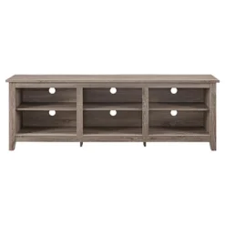 Transitional 6 Cubby Wood Open Storage Wood TV Stand For TVs Up To 80"- Saracina Home -Furniture Store GUEST 8dce3bb7 2788 4970 a5b6 b99a90dd62ca