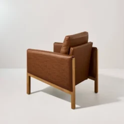 Faux Leather Upholstered Accent Arm Chair - Cognac - Hearth & Hand™ With Magnolia -Furniture Store GUEST 8dd6e260 8922 4383 a370 058b5ae59a93