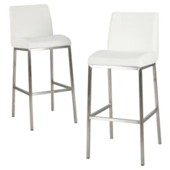 30" Vasos Bonded Leather Barstool Set 2ct - Christopher Knight Home -Furniture Store GUEST 8e33dab8 471c 4dbc 87e7 e90d14d45927