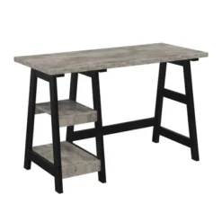 Designs2Go Trestle Desk With Shelves - Breighton Home -Furniture Store GUEST 90586636 b0dd 40ee bbf8 ea6a12b7038b