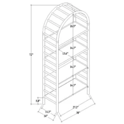 72" Holladay Curved Wooden Bookcase - Threshold™ Designed With Studio McGee 17 72" Holladay Curved Wooden Bookcase - Threshold™ Designed With Studio McGee -Furniture Store GUEST 907a020b f8bd 48ff ad78 2332a2c16f0a