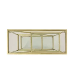 Kokesh Modern Glam Tempered Glass 3 Shelf Asymmetrical Bookcase Gold - Christopher Knight Home -Furniture Store GUEST 91617d1f b48c 4a5c 8204 aa965eb572df