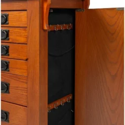 Delia Jewelry Armoire Brown - Powell Company -Furniture Store GUEST 95bfe438 f7a8 49a2 adec 9f7eeb134cab