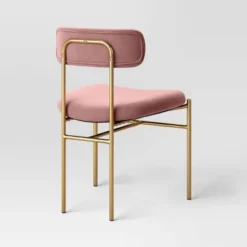 Orion Luxe Dining Chair With Brass Legs Blush Velvet - Threshold™ -Furniture Store GUEST 95e896b0 31de 452f 9f0c 7e8bf7ba7238