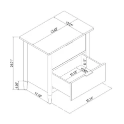2-Drawer Wood Nightstand - Hearth & Hand™ With Magnolia -Furniture Store GUEST 971ccb20 a9d4 45f7 ad1f 49bb4a97cfa2
