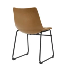 Set Of 2 Laslo Modern Upholstered Faux Leather Dining Chairs - Saracina Home -Furniture Store GUEST 9c08c6e5 09f4 403a 844a a5fe7811db86